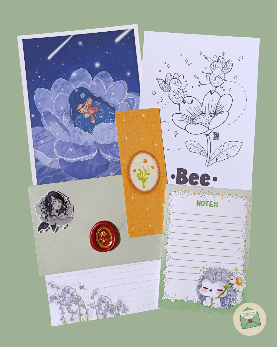 Une mystérieuse lettre - Thème fleuri