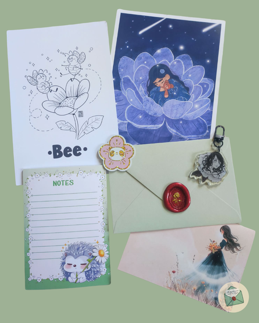 Une mystérieuse lettre - Thème fleuri